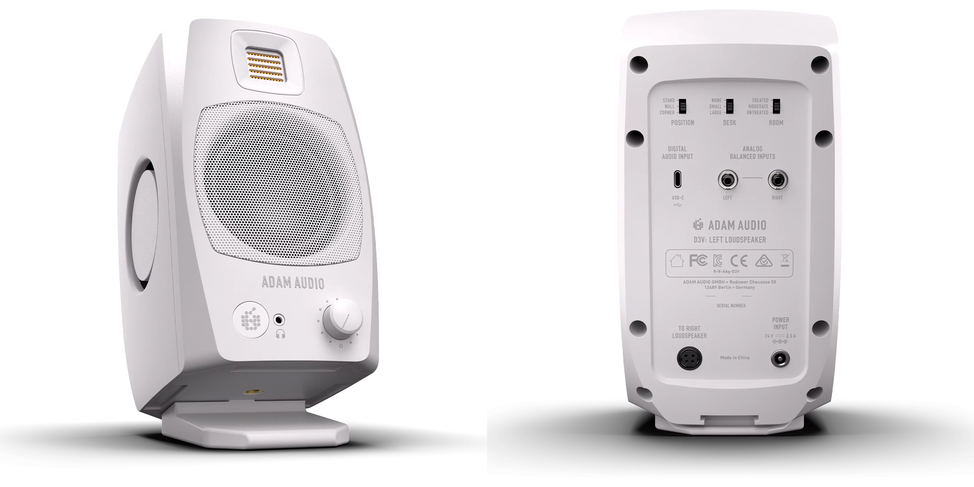 Adam Audio D3V: monitores de estudio de 3,5 pulgadas con USB